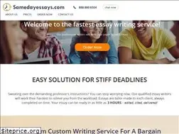 Sites similar to samedayessays.com