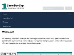 Sites similar to samedaysign.net