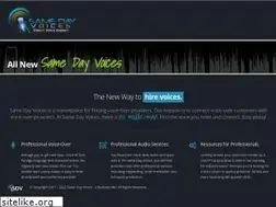 Sites similar to samedayvoices.com