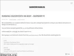 Sites similar to samherringblog.wordpress.com