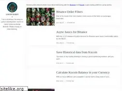 Sites similar to sammchardy.github.io