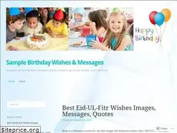 Sites similar to samplebirthdaymessages.wordpress.com