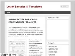 Sites similar to sampleletter1.com