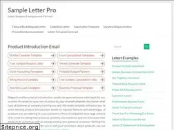 Sites similar to sampleletterpro.com