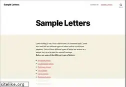 Sites similar to sampleletters.org