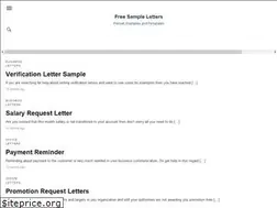 Sites similar to samplelettersfree.org