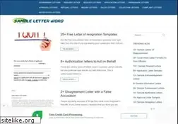 Sites similar to sampleletterword.com