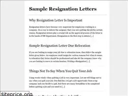 Sites similar to sampleresignationletters.net