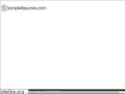 Sites similar to sampleresumes.com