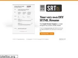 Sites similar to sampleresumetemplate.net
