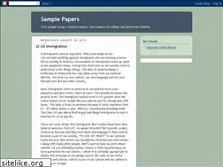 Sites similar to samples-of-papers.blogspot.com