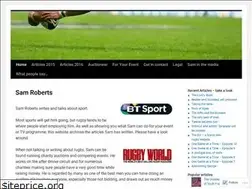 Sites similar to samrobertsrugby.com