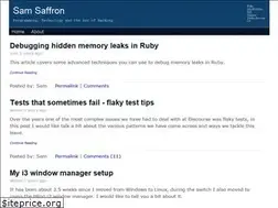 Sites similar to samsaffron.com