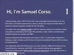 Sites similar to samuelcorso.com