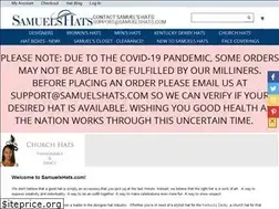 Sites similar to samuelshats.com