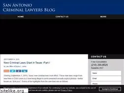 Sites similar to sanantoniocriminallawyersblog.com