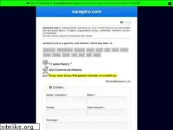 Sites similar to sanapiro.com