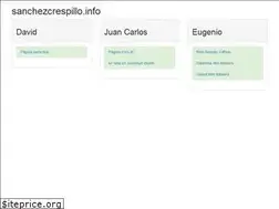 Sites similar to sanchezcrespillo.info