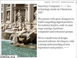 Sites similar to sanctuary.computer