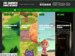 Sites similar to sandboxgamesdb.com