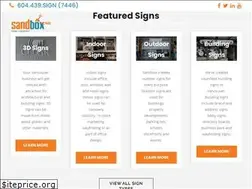 Sites similar to sandboxsigns.com