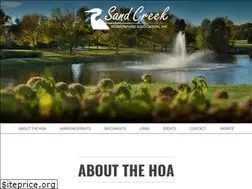 Sites similar to sandcreekhoa.com