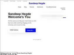Sites similar to sandeephegde.me