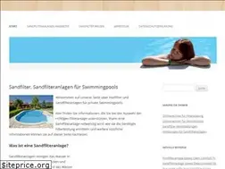 Sites similar to sandfilter-seite.de