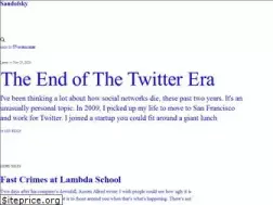 Sites similar to sandofsky.com