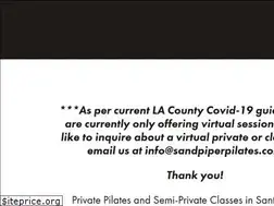 Sites similar to sandpiperpilates.com