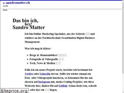 Sites similar to sandromatter.ch