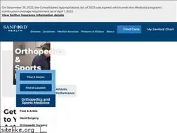 Sites similar to sanfordorthosports.com