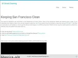 Sites similar to sanfranciscostreetcleaning.com