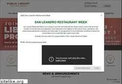 Sites similar to sanleandrolibrary.org