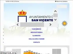 Sites similar to sanvicentedearevalo.es