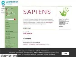 Sites similar to sapiens.revues.org