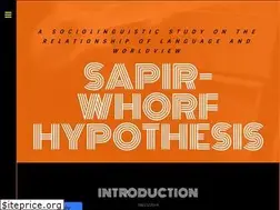 Sites similar to sapirwhorfhypothesis.weebly.com