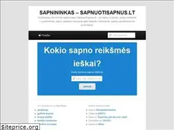 Sites similar to sapnuotisapnus.lt