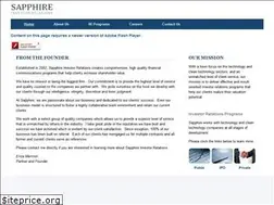 Sites similar to sapphireir.com