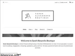 Sites similar to sarahalexandraboutique.com