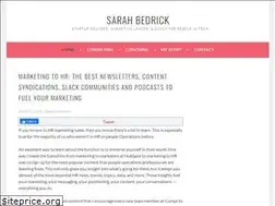 Sites similar to sarahbedrick.com