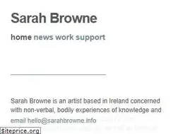 Sites similar to sarahbrowne.info