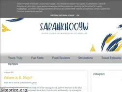 Sites similar to sarahkhooyw.com