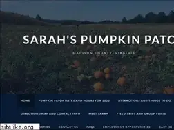 Sites similar to sarahspumpkins.com