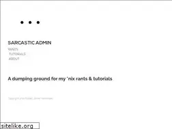 Sites similar to sarcasticadmin.com