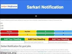 Sites similar to sarkarinotification.in