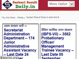 Sites similar to sarkariresultdaily.in