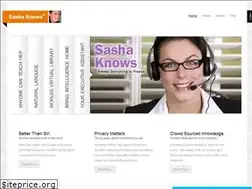 Sites similar to sashaknows.com