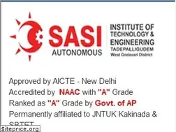 Sites similar to sasi.ac.in