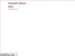 Sites similar to satoshishowdev.com